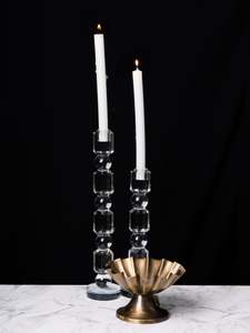 Home Fragrance: Glass Taper Candle Holder | Small