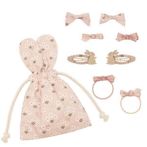 Children: Bunny Hair Pouch | Pink