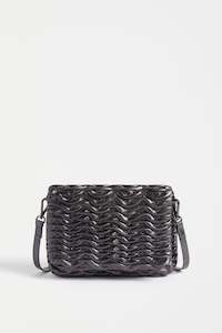 Plissi Crossbody Bag | Black