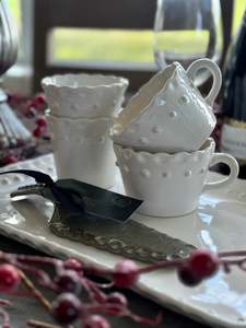 Ceramic: Beaded Coffee Cup