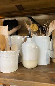 Ceramic: Oil Pourer | Beaded