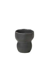 Ceramic: BROSTE Limfjord Mug Small | Dark Grey