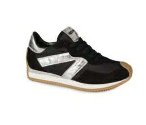 Shoes: MJUS Sneaker | Black + Silver