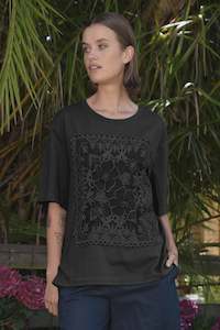 Put In The Patchwork T-Shirt | Black