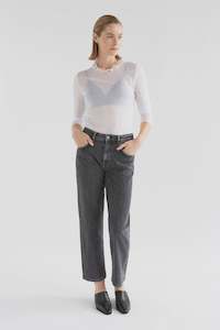 Elk: Sheer Long Sleeve T Shirt  | White