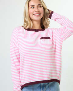 Sale: Stella + Gemma | Street Jumper | Strawberry Sangria