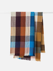 Cabin Wool Blanket - Mulberry/Multi