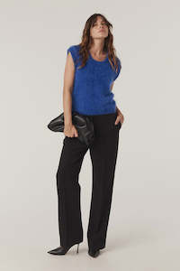 Sale: Brushed Pure Cashmere Top | Sapphire Blue