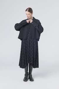 Company Of Strangers: Exit Jacket | Black | Textured Wool