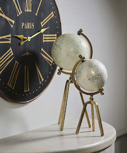 Home Decor: Cream Gold Globe