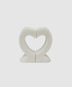 Heart Curved Book End