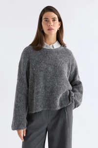 Clothing: Elk | Agna Sweater | Grey Marle