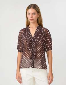 Stella + Gemma - Monet Blouse | Chocolate