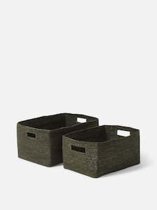 Woven Storage Basket | Olive