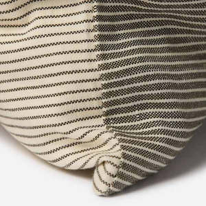 Citta: Reversible Pinstripe Cushion Cover | Ivy/Coconut