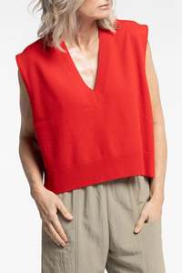 Clothing: NEW LANDS | Vinnie Vest | Lava
