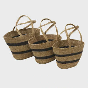 Oval Shopping Stripe Bag