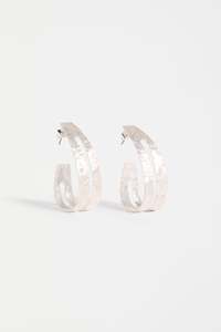 Elk: ELK | Amner Large Hoop Earrings | Silver