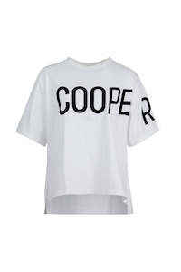 Cooper: Left Hanging T-Shirt | White