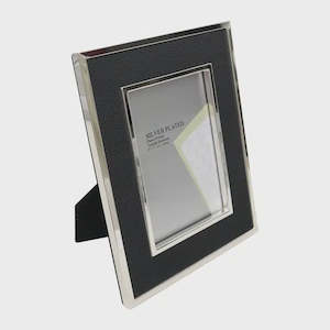 Photo Frame Style 15 | Silver/Blk Faux