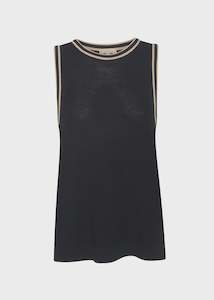 Pol: Tedd Knit Tank - Ink | Camel