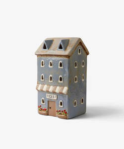 Ceramic: Devon Flower Shop Tea Light | Cornflour