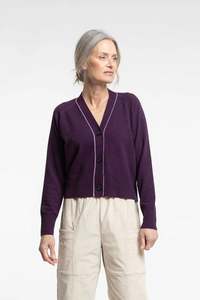 Sale: NEW LANDS | Twizel Cardigan | Plum