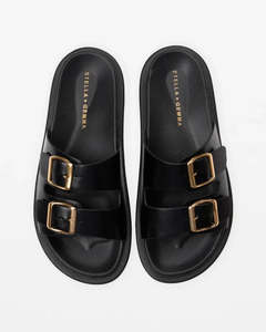 Stella + Gemma Etienne Slide | Black