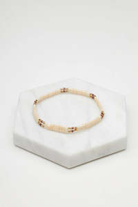 Tile Bracelet | Blush Stretch