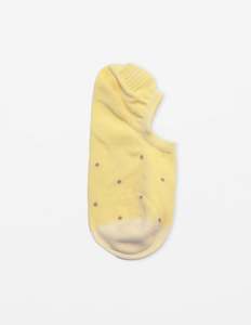 Lemon With Latte Dot Sock