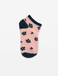 Blush With Chocolate Flowers Socks