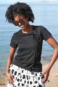 Trelise Cooper - The Flower Of Love T-Shirt | Black