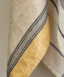 Woven Ribbon Curry Teatowel