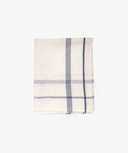 Cotton Linen Marine Blue Teatowel