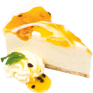 Peach & Passionfruit Swirl Cheesecake 9 inch 1.6kg