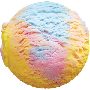 Ice Cream: Deep South Rainbow Flavoured Ice Cream 5L Tub