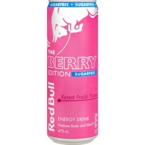 Drinks 1: Red Bull Sugar Free Berry Edition Energy Drink 12 x 473ml