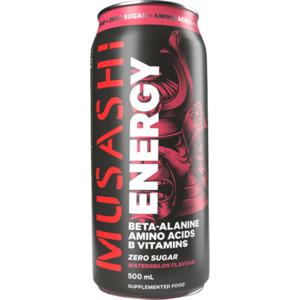 Drinks 1: Musashi Energy Drink Watermelon 12 x 500ml