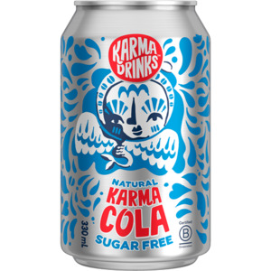 Karma Drinks Sugar Free Karma Cola Soft Drink 12 x 330ml