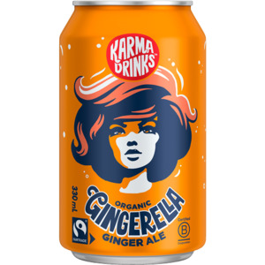 Drinks 1: Karma Drinks Gingerella Ginger Ale Soft Drink 12 x 330ml