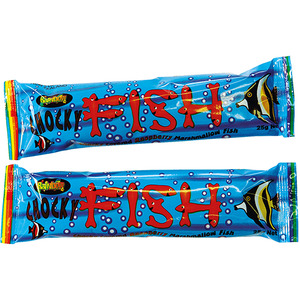 Confectionery: Rainbow Wrapped Chocky Fish 50 x 25g