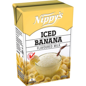Nippy's Iced Banana Flavoured Milk 375ml x 24