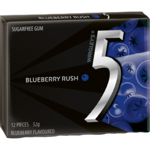 5 Gum Blueberry Sugar-Free Chewing Gum 32g x 10