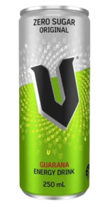 V Zero Sugar Original Guarana Energy Drink 24 x 250ml