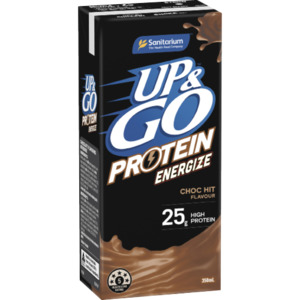 Up & Go Protein Energize Choc Hit Flavour Liquid Breakfast 12 x 350ml