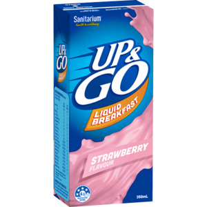 Up & Go Strawberry Flavour Liquid Breakfast 12 x 350ml