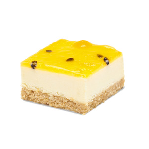 Frontpage: Florentines Peach & Passionfruit Slab Cheesecake Uncut 3kg
