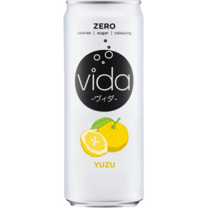 Frontpage: Vida Zero Yuzu Carbonated Drink 24 x 325ml