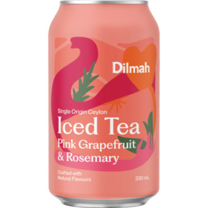 Non Sale Items: Dilmah Pink Grapefruit & Rosemary Iced Tea 12 x 330ml