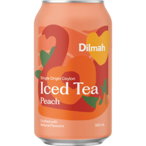 Non Sale Items: Dilmah Peach Iced Tea 12 x 330ml